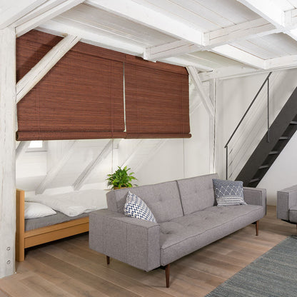 Bamboo Blackout Blind with Hidden Mechanism - Brown