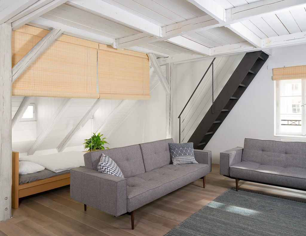Bamboo Blackout Blind with Hidden Mechanism - Natural