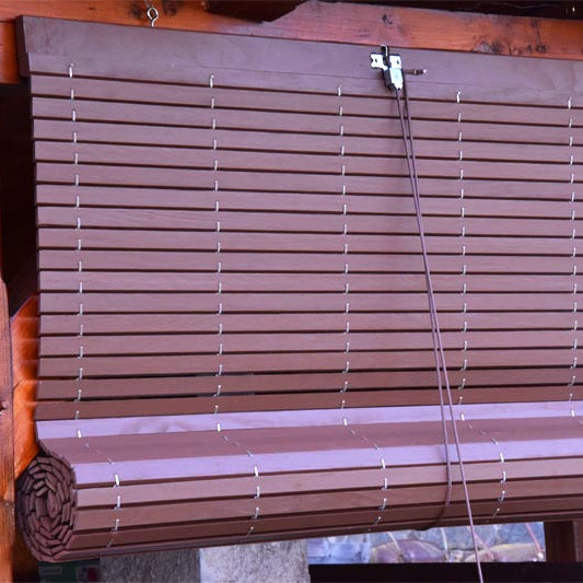 Wooden Pergola Blind - Milk Chocolate