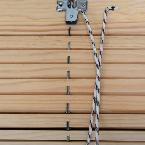 Exterior Window Blind - Natural wood