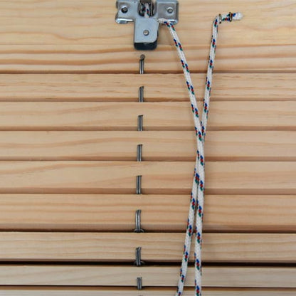 Exterior Window Blind - Natural wood