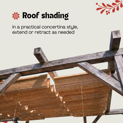 Outdoor Pergola Canopy - Natural Bamboo