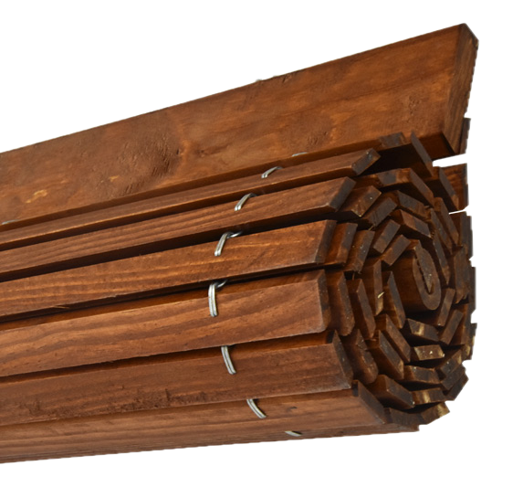 Exterior Window Blind - Cherry wood