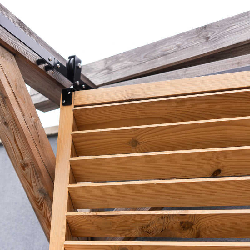 2 Individual Rollers - Track System for Sliding Privacy Screens