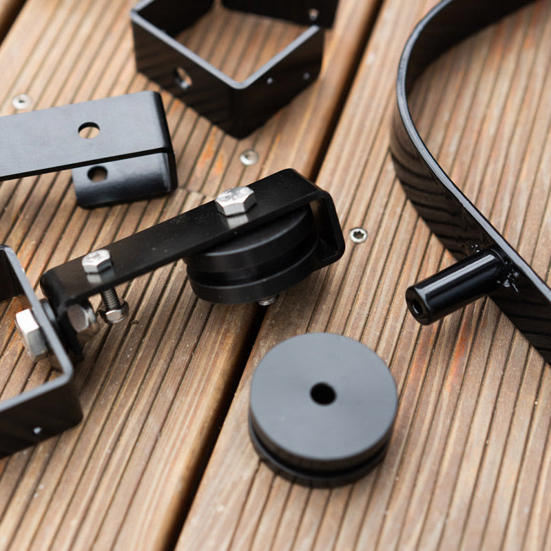 2 Individual Rollers - Track System for Sliding Privacy Screens