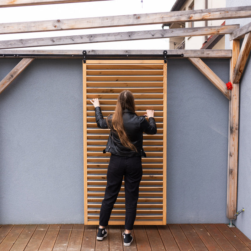 2 Individual Rollers - Track System for Sliding Privacy Screens