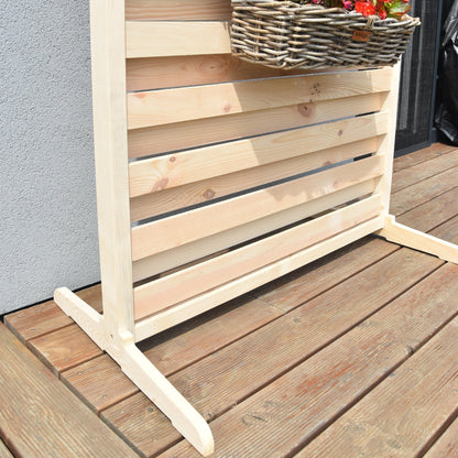 Freestanding Outdoor Privacy Screen Gen. 1 - Natural wood