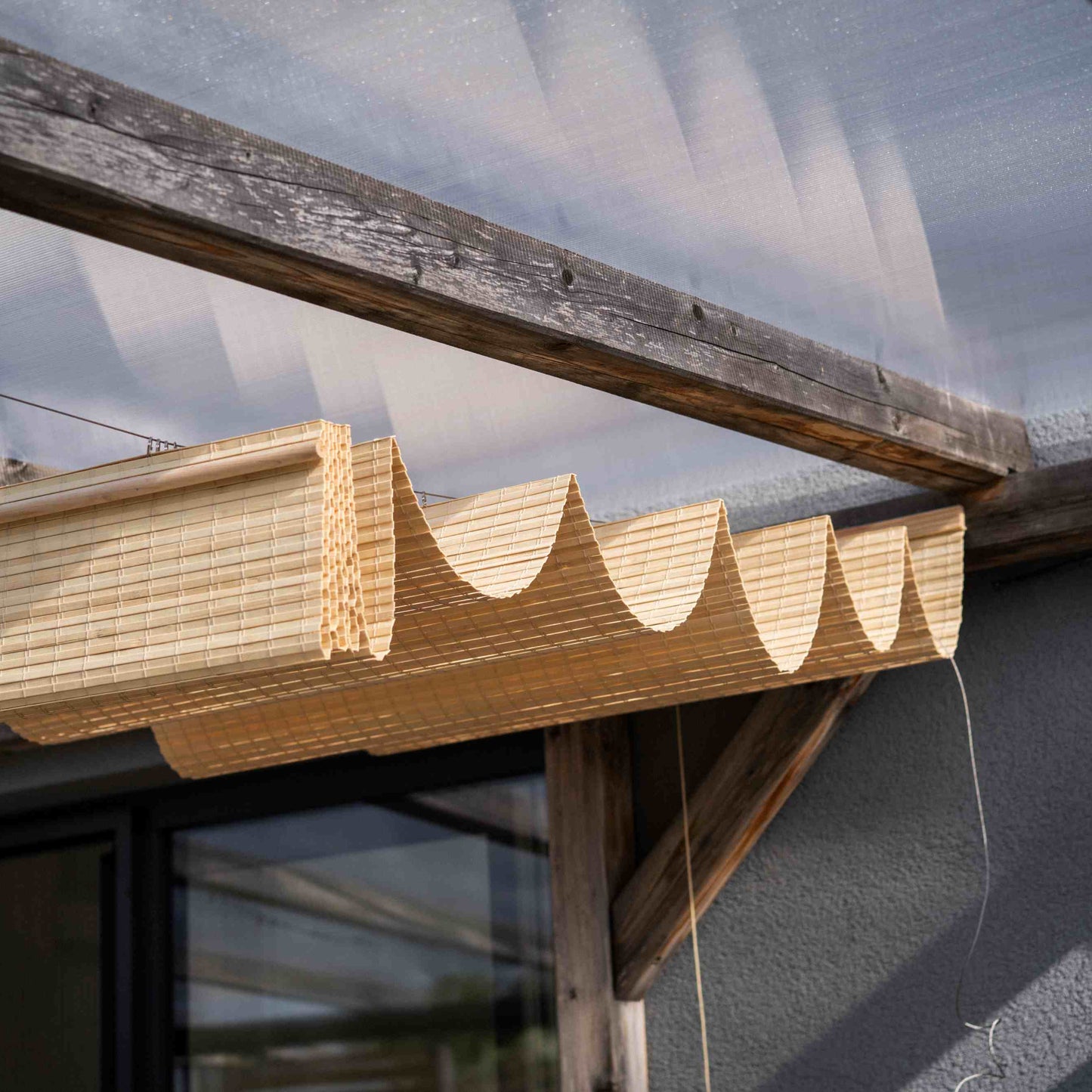 Outdoor Pergola Canopy - Natural Bamboo