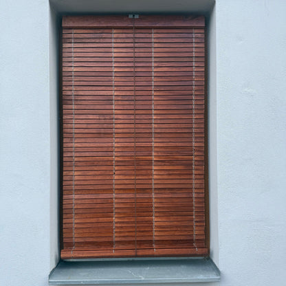 Exterior Window Blind - Cherry wood