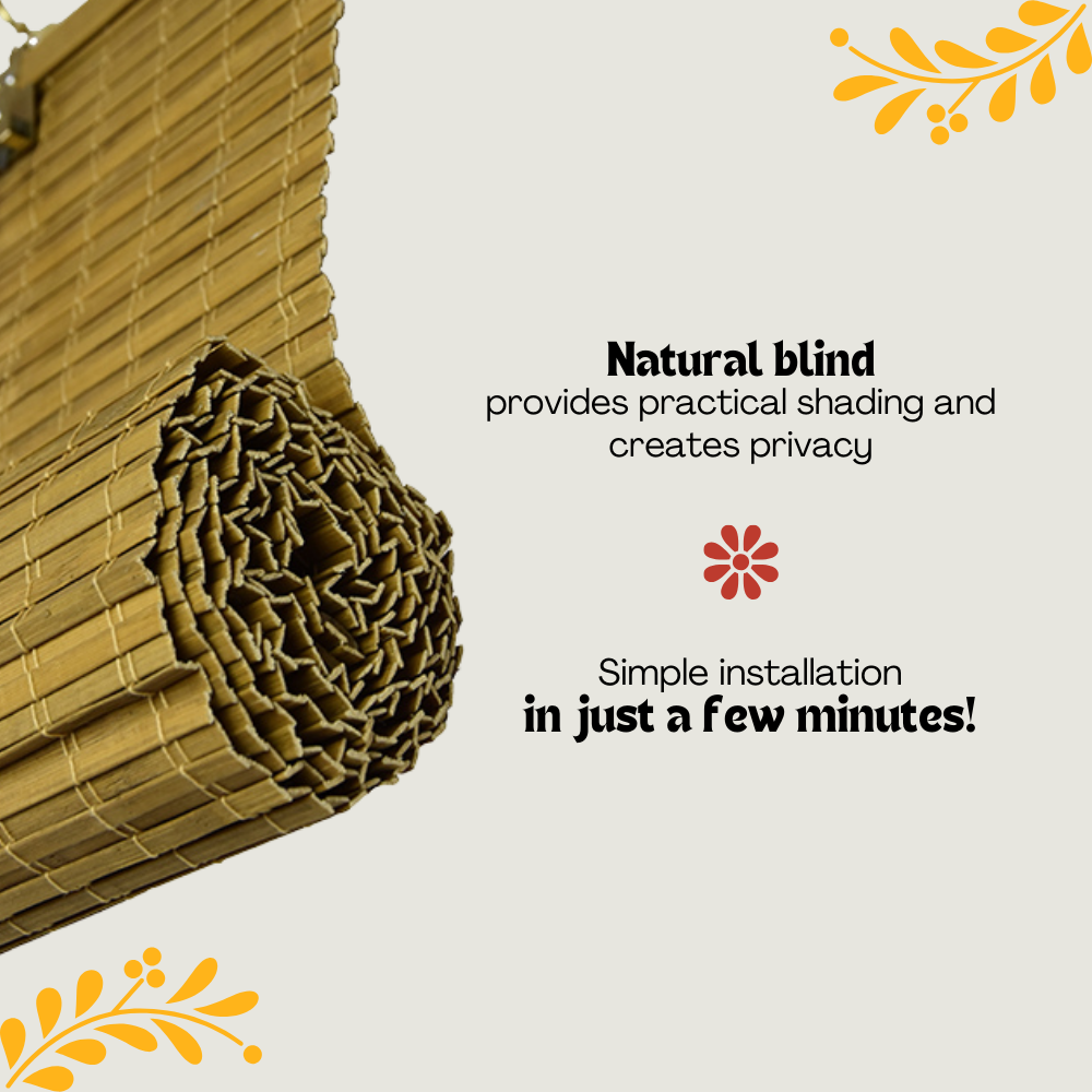 Bamboo Blackout Blind - Brown