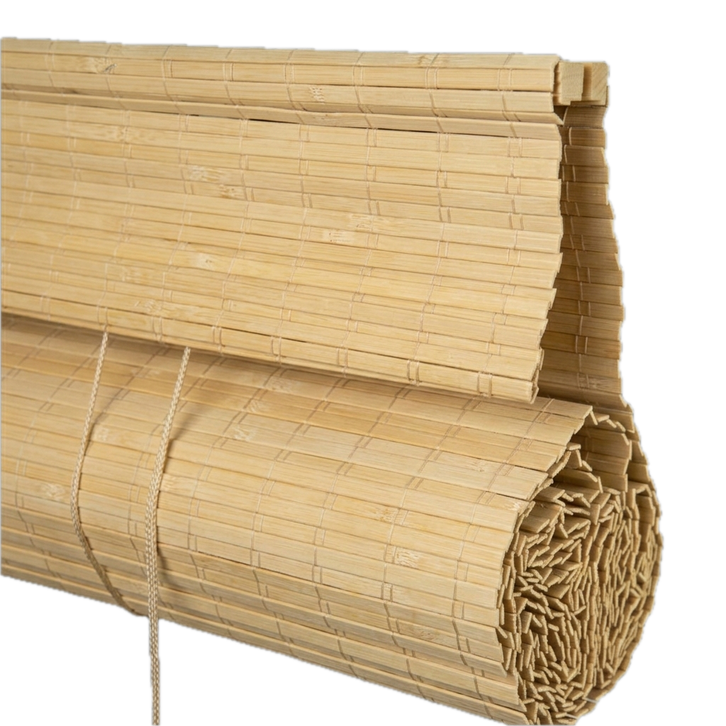 Bamboo Blackout Blind with Hidden Mechanism - Natural