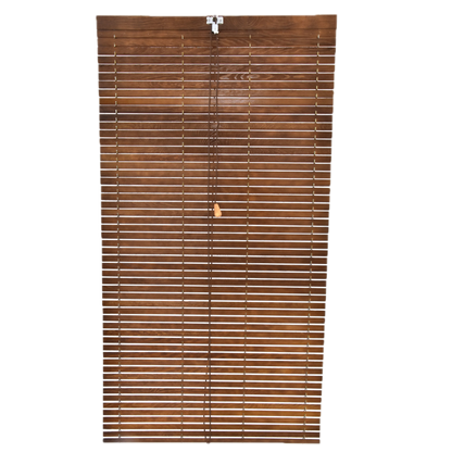 Exterior Window Blind - Brown wood