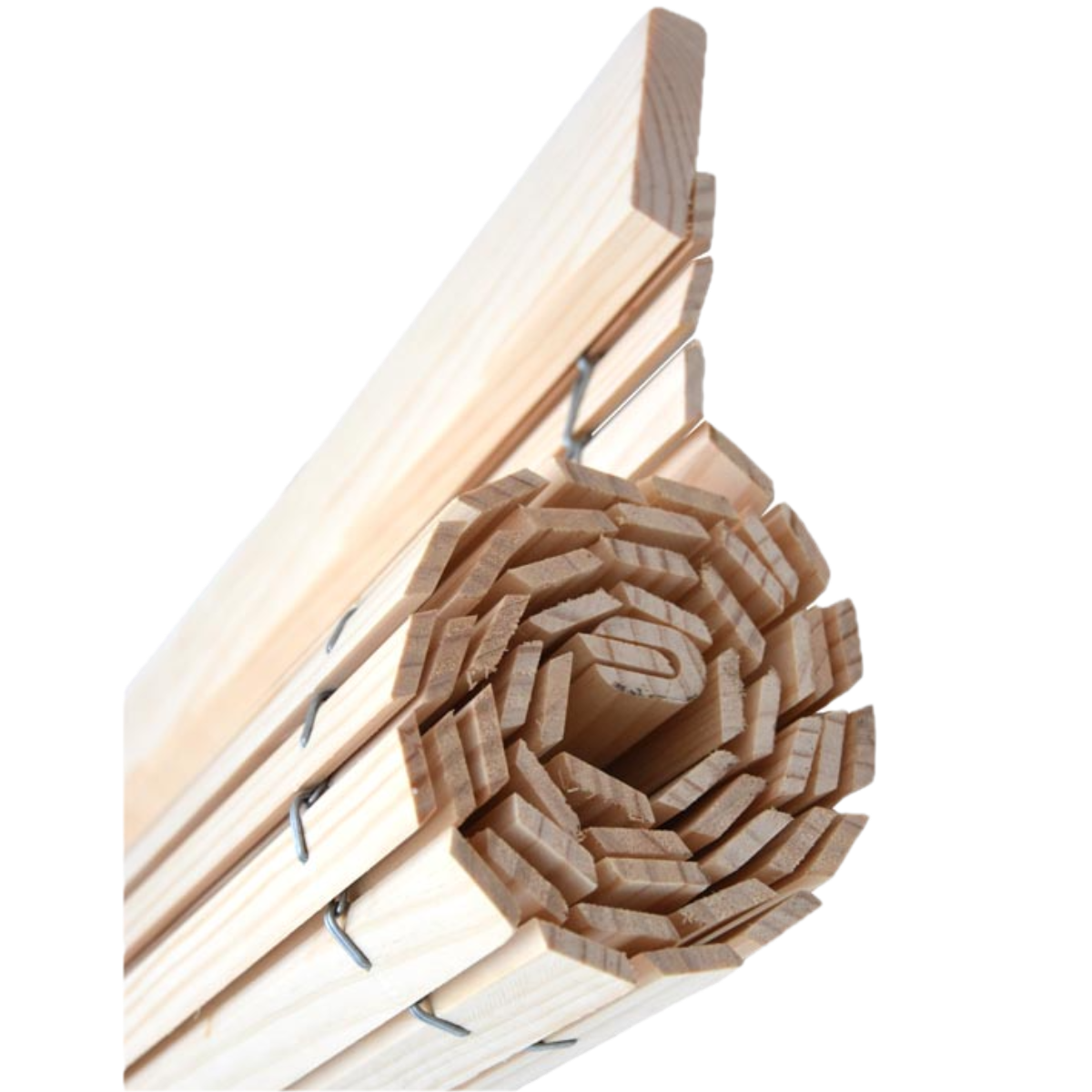 Exterior Window Blind - Natural wood