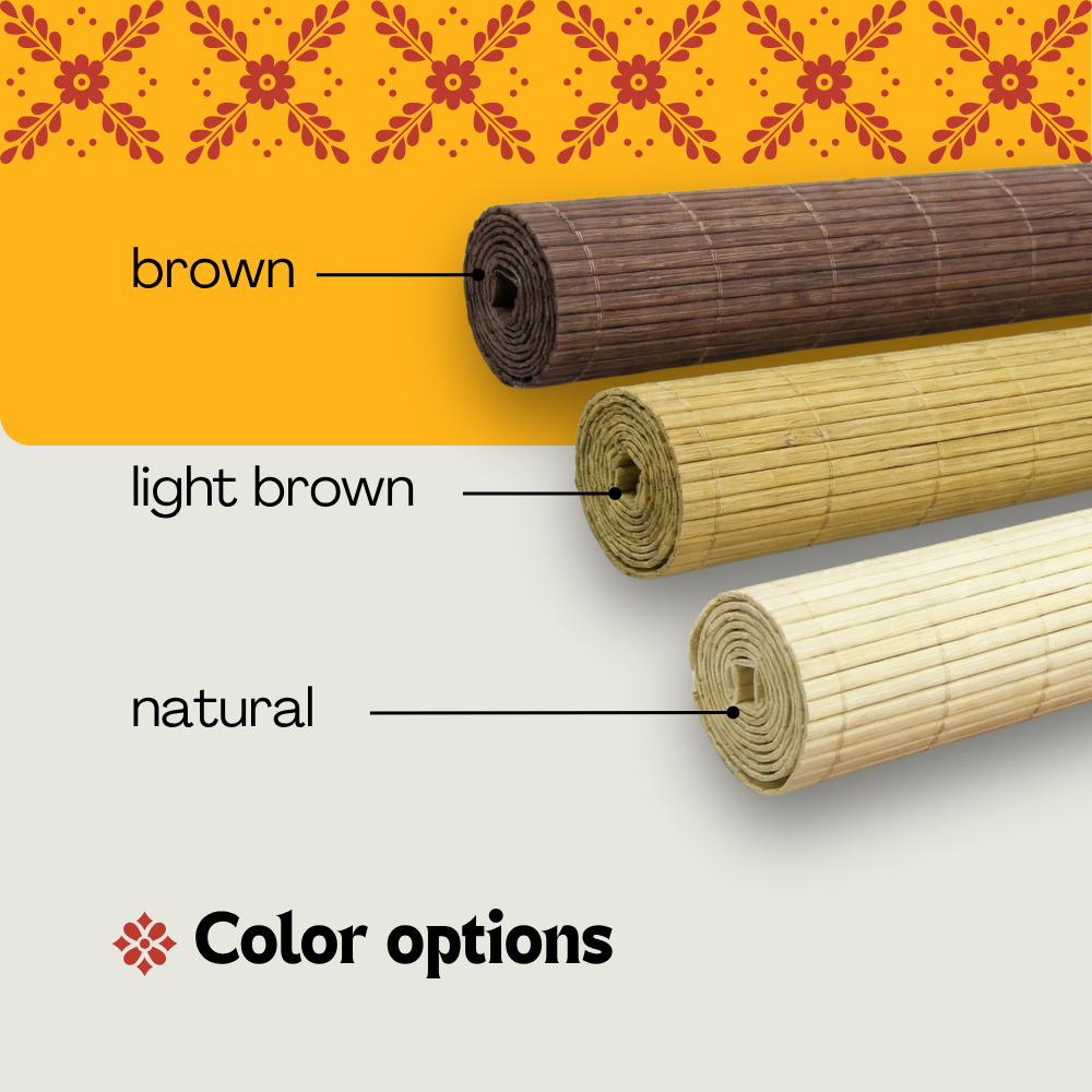 Bamboo Blackout Blind - Brown