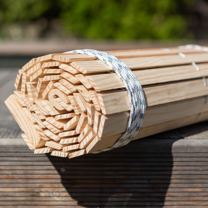 Wooden Pergola Blind - Natural