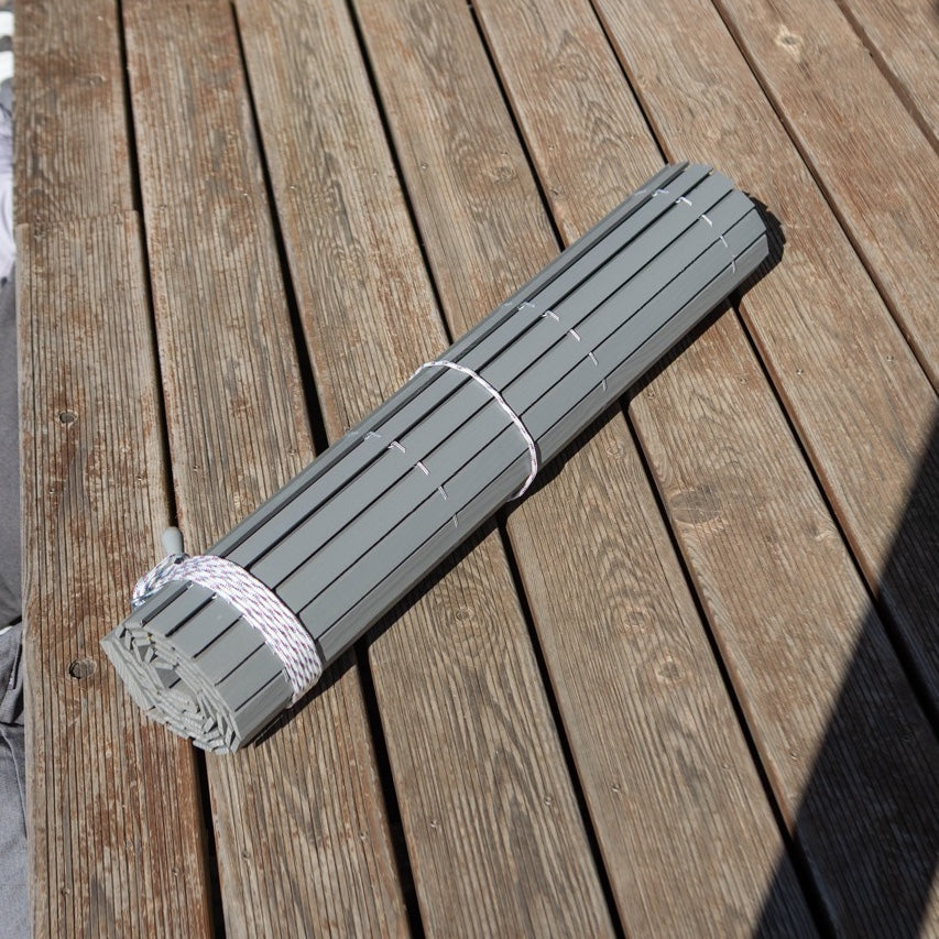 Wooden Pergola Blind - Gray