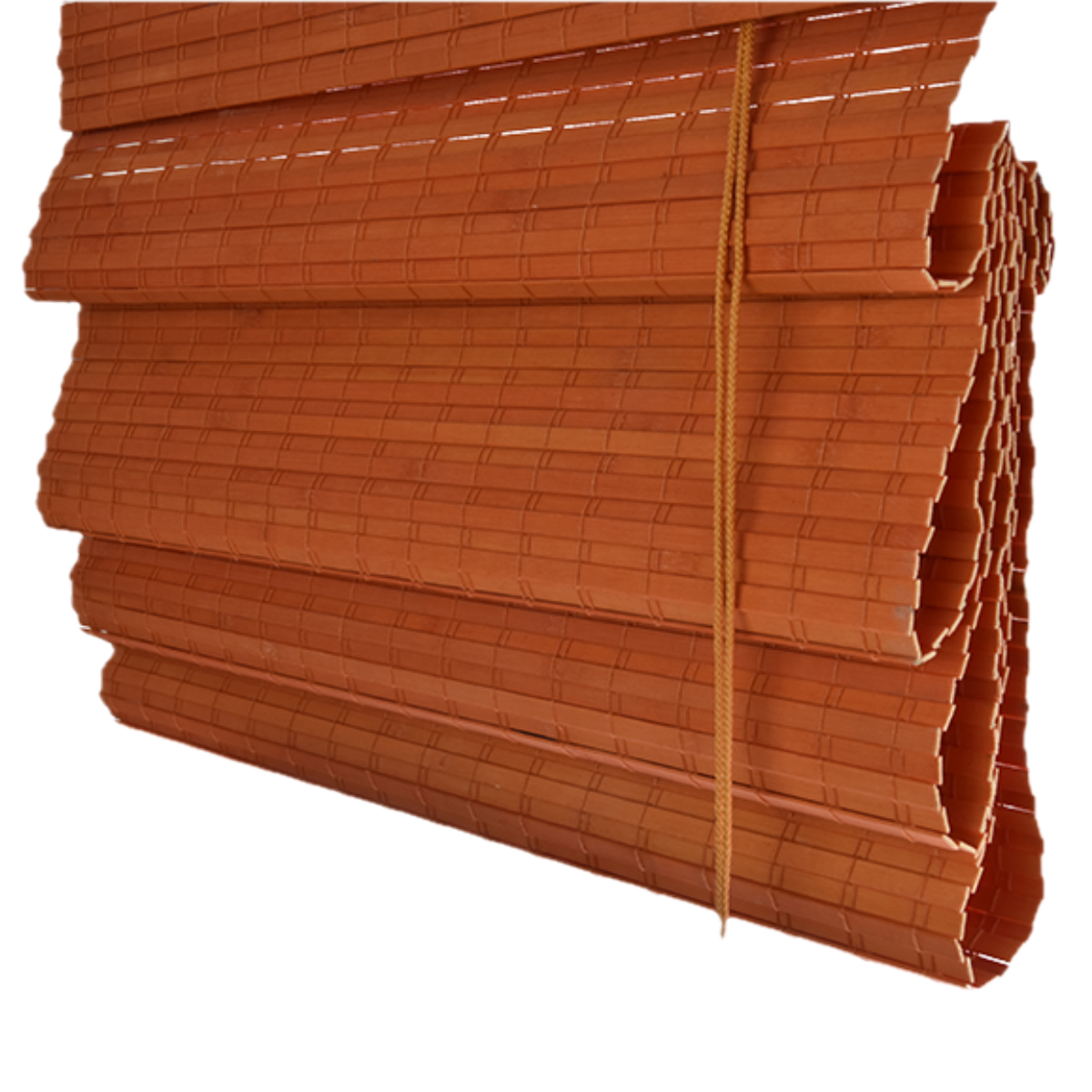Bamboo Roman Blind - Orange