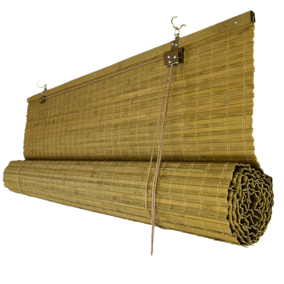 Bamboo Blackout Blind - Light Brown (Walnut)