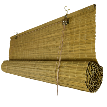 Bamboo Blackout Blind - Light Brown (Walnut)